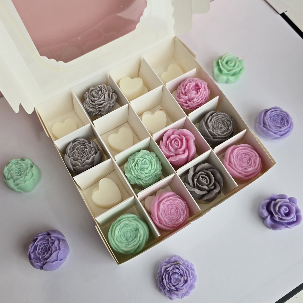 Pastel Rose Scented Candle Set